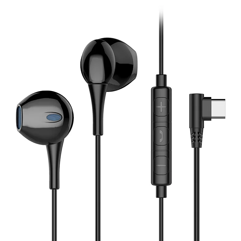 

Langsdom 2019 HIFI TYPE-C plug wired in-ear Earphone for sports portable headset super bass TYPE C earphones E5T with microphone