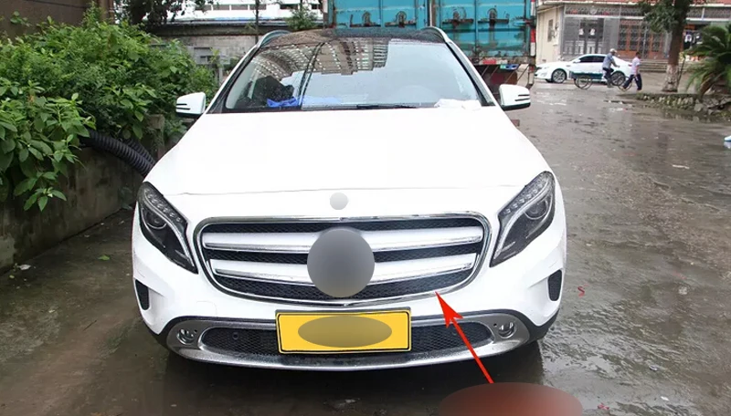 

For Benz GLA X156 2014 2015 front center grille grill frame cover trim 1pcs