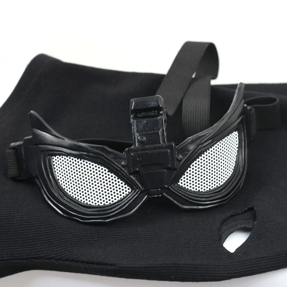 Black Sneak battle Spiderman Far From Home cosplay Spider-Man Noir Mask Black Mask+ Eye Patch Costume Props for Halloween Party