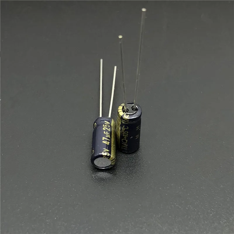 10pcs/100pcs 47uF 25V TMQ Series 5x11mm High Quality 25V47uF Aluminum Electrolytic Capacitor | Электронные компоненты и