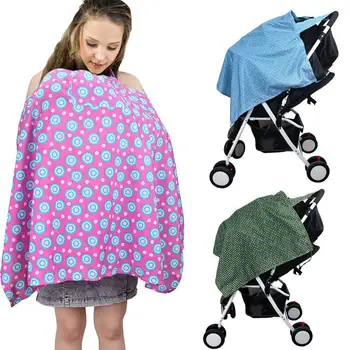

Baby Infant Breastfeeding Cover Breathable Cotton Nursing Cloth Large Size Big Nursing Cover Feeding Cover 100*67cm