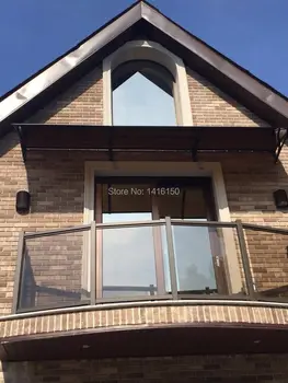 

DS80300-A,80x300cm,Depth 800MM,Width 3000MM. Easy Install Aluminum Bracket Awnings Shade Shelter,PC Sheet Awnings