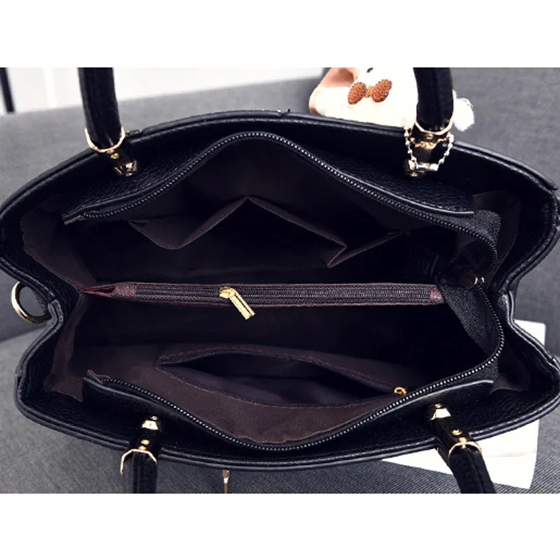 Women Stripe Handbag Female Leather Crossbody Bag Lady Fashion Bear Messenger Shoulder Bags Bolsa Purse Tote Sac A Main SS7214 (6)