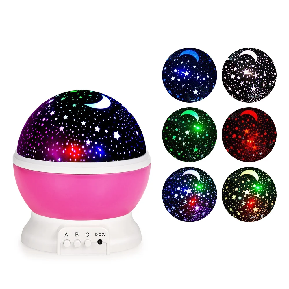 

Original LightMe Stars Starry Sky LED Night Light Projector Luminaria Moon Novelty Table Night Lamp Battery USB Night Light