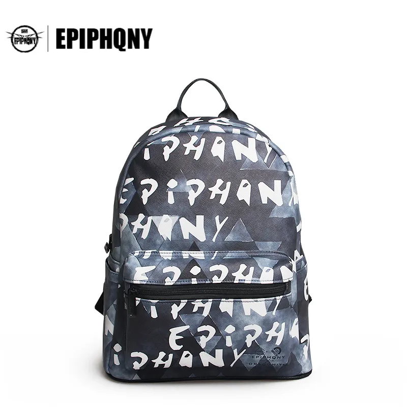 Epiphqny Brand Backpack Korean Style Backpacks Girls College Shoulder Bag Printing New Leisure Fashionable Backbag Preppy