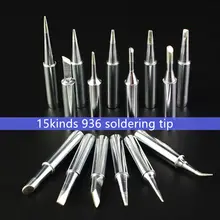 15 видов паяльной отвертки, Электрический железный наконечник 900M-T для паяльной станции Hakko, сварочный инструмент для ремонта, 10 шт./лот