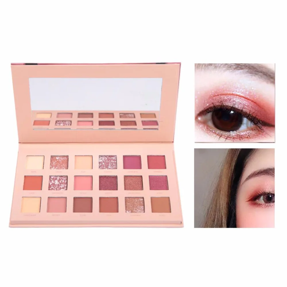 

18 Colors Glitter Matte Eyeshadow Palette Easy to Apply Eye Shadow Cosmetic Powder