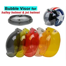1pc 5Colors Hot Sales EVO Motorcycle Helmet Visor Jet Retro Hallar Vintage Bubble Visor Half