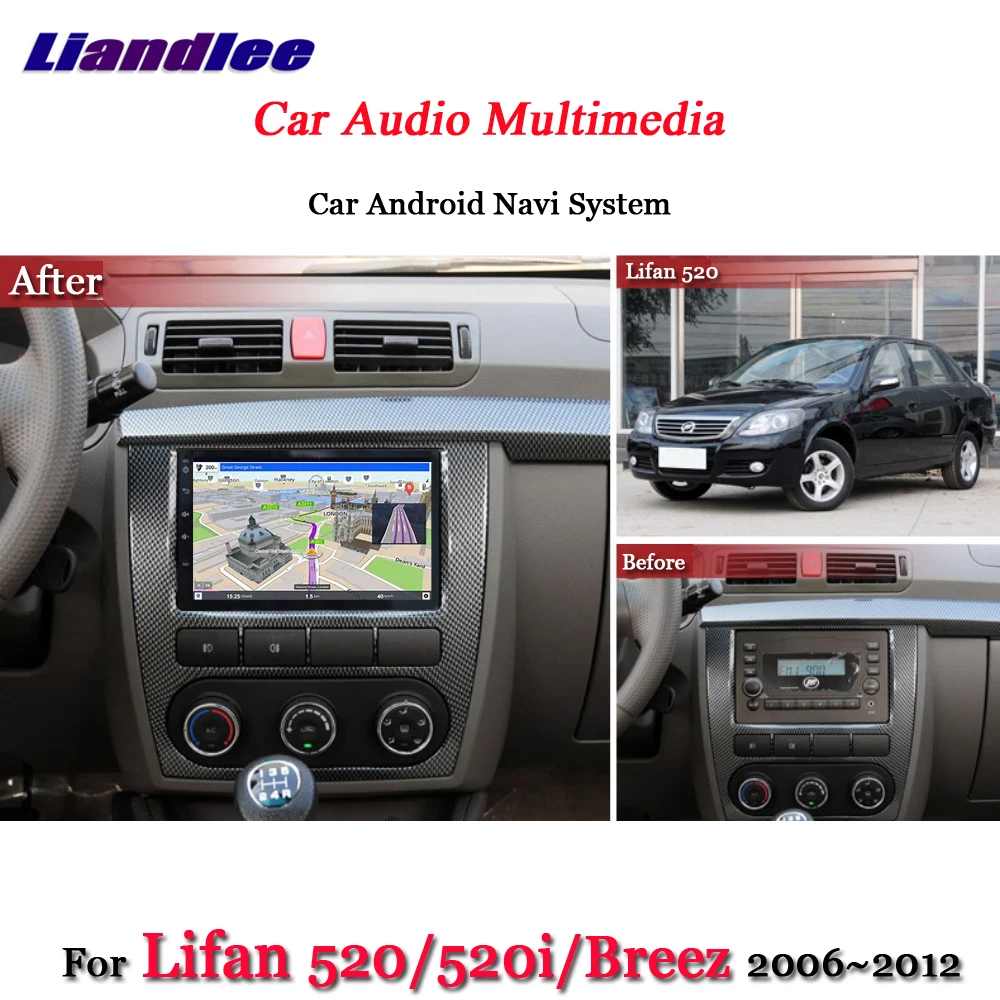 Liandlee автомобильная система Android для Lifan 520/520i/Breez 2006~ 2012 радио видеокамера BT gps Navi Карта Навигация HD экран мультимедиа