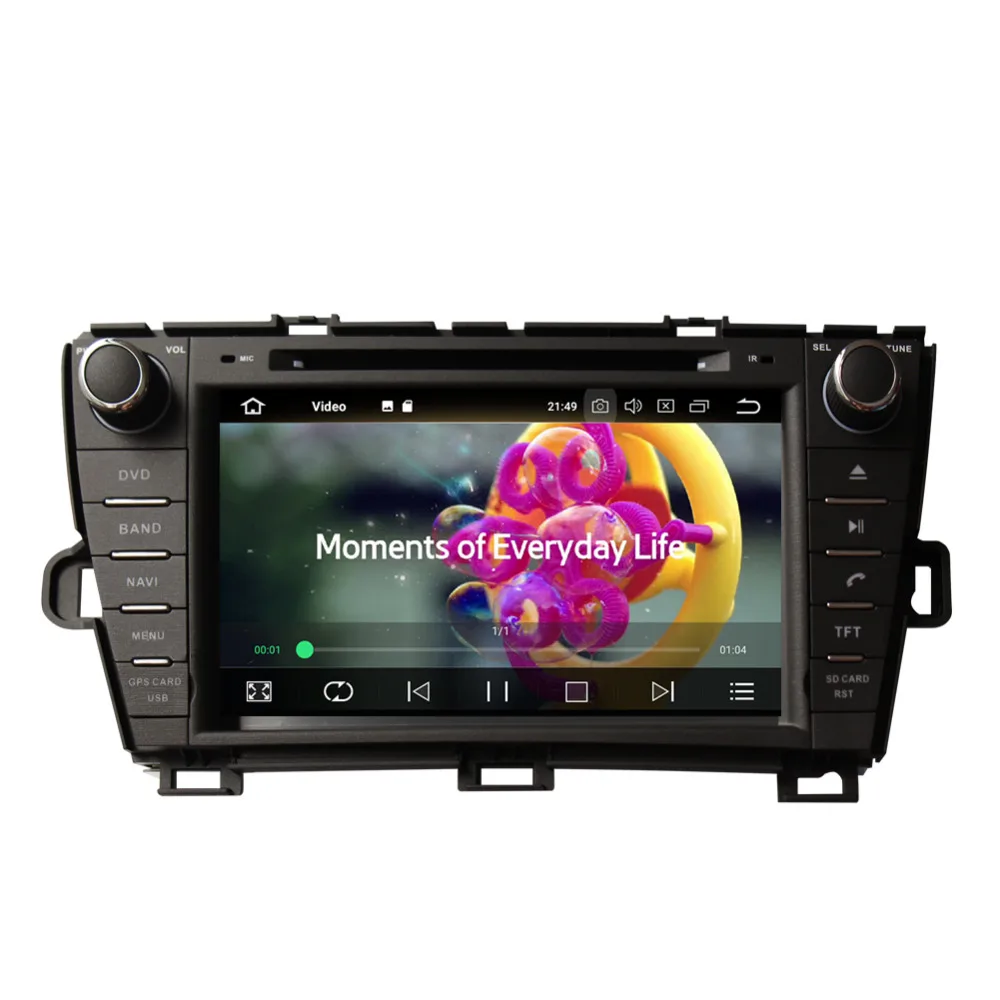 

4GB RAM Android 8.0 Octa Core Car GPS Head Unit Radio Stereo For Toyota Prius 2009- Left Hand Driving DVD Multimedia Player