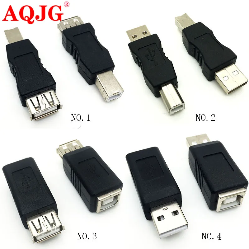 Connector and Terminal / USB Type C 3.1 Male Right Angle to USB 2.0 B Male Cable for Printer Scanner 50cm