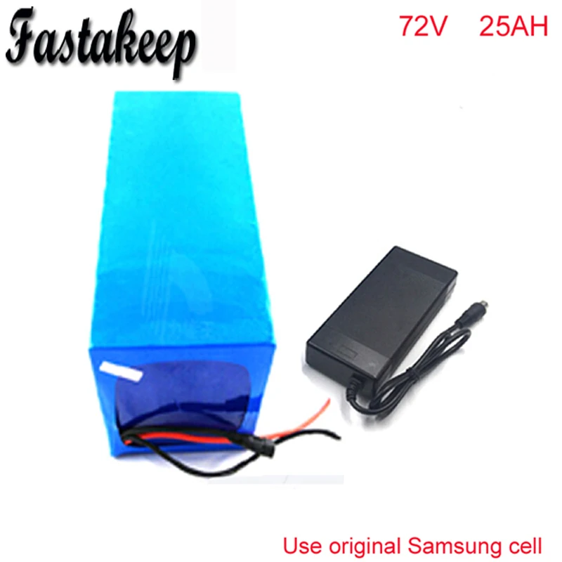 Best Price 72V 25Ah Electric Balance Bike Battery 72V 3000w DIY Lithium Battery Pack with Charger BMS PVC Pack
