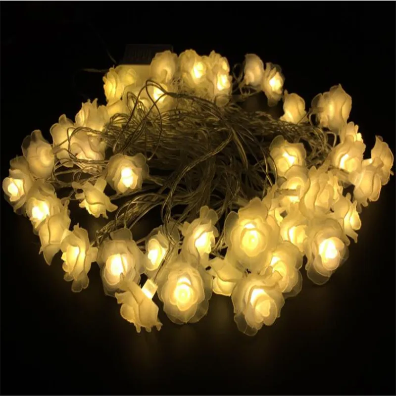 

Free Shipping 7.5M 50LED Colorful Fairy String Light Rose Styled Christmas Valentines' Day Partys Wedding New Year Decorations