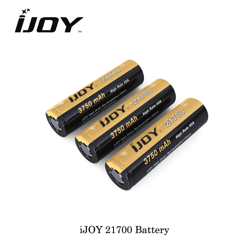 Origianl IJOY 21700 Flat Top Батарея 3750 мАч Ёмкость 3.7 В Напряжение 24a Max непрерывной для IJOY Capo 100 коробка mod 2017 Best mod