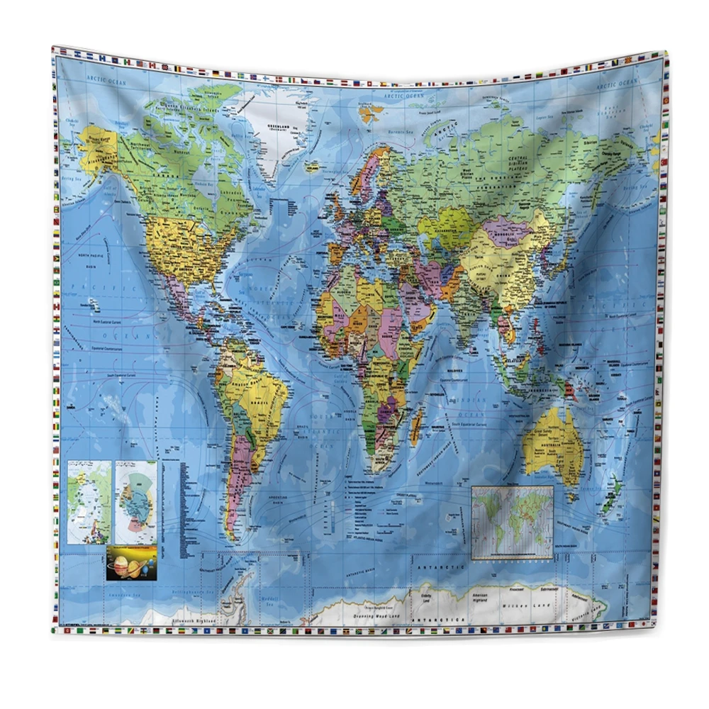 

LISM Tapestry Wall Wall Hanging Tapestries New Arrivals Blanket Tenture Mural Yoga Mat Map Of The World Bedding Wall Blanket