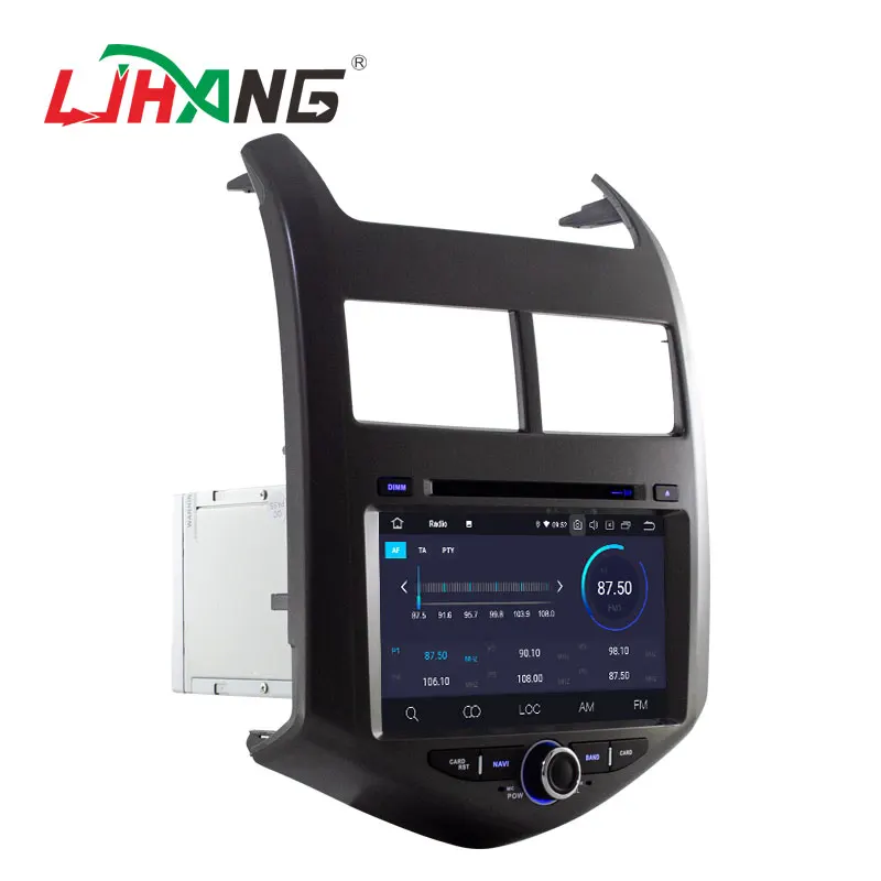 LJHANG Автомобильный мультимедийный плеер Android 10 для Chevrolet Aveo/Sonic 2011 2013 WIFI 2 Din