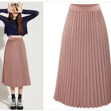 Юбка-карандаш Faldas Mujer, полиэстер, ограниченная по времени прямая, натуральный,,, Женская юбка, длинная, тонкая, плиссированная
