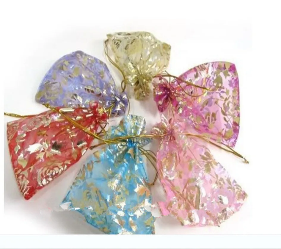 

free shipping 100pcs/lot Organza Jewelry Gift Bag Jewelry bag 9X11cm