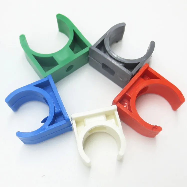 200pcs 20mm Diameter White/gray/red/green/ PVC Water Supply Pipe Clamps