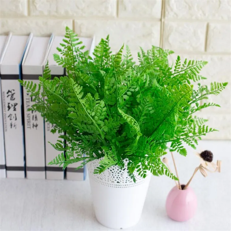 

Fake Calathodes Bunch (6 stems/piece) Simulation Green Plant Plastic Greenery Wedding Home Showcase Decorative Artificial Plant