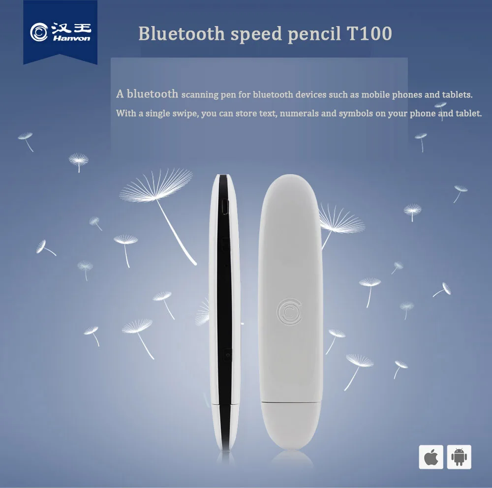 Новинка 2017 bluetooth сканер T100 китайский и английский для IOS android|scan pen|pen scanpen scanner |