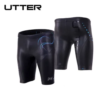 

UTTER Galaxy Jammer Men Triathlon Yamamoto Neoprene Swimming Buoyancy Smooth Skin Short Pants for Speedo Men's Bathing Swimwear