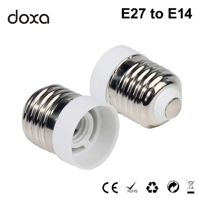 

E27 to E14 Base Converter Socket LED Light Lamp Bulb Fireproof Flame Retardant Holder Adapter Change For LED Bulb Light