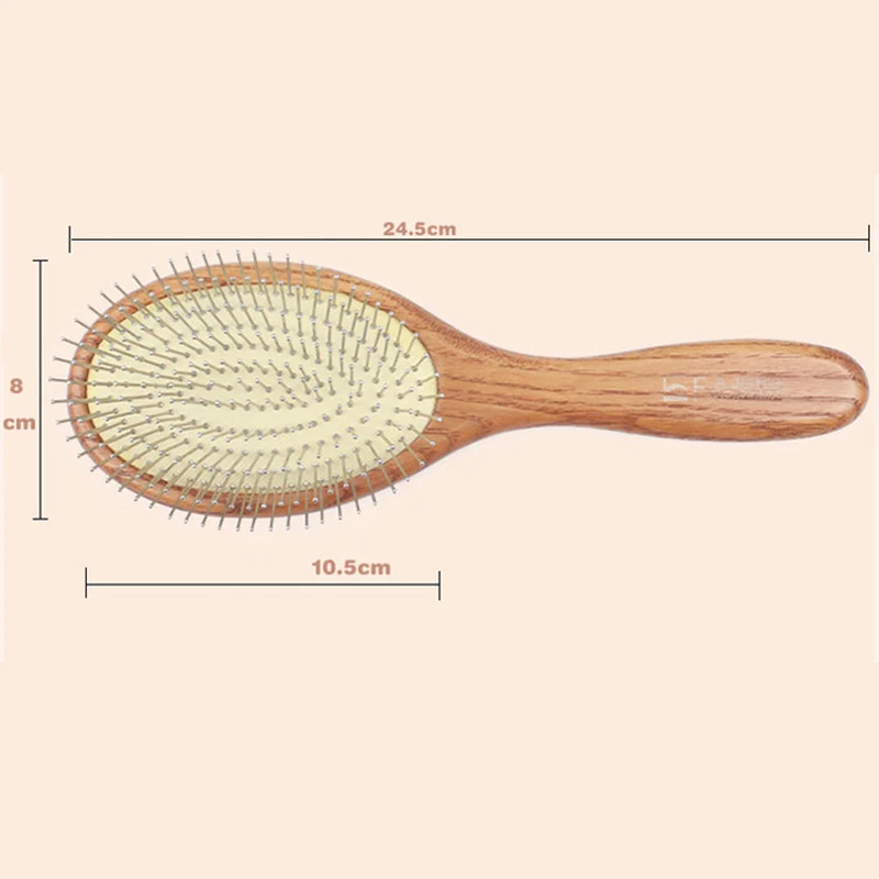 Натуральный Бамбук антистатические деревянный щетина массаж головы расческой волос щетки для волос