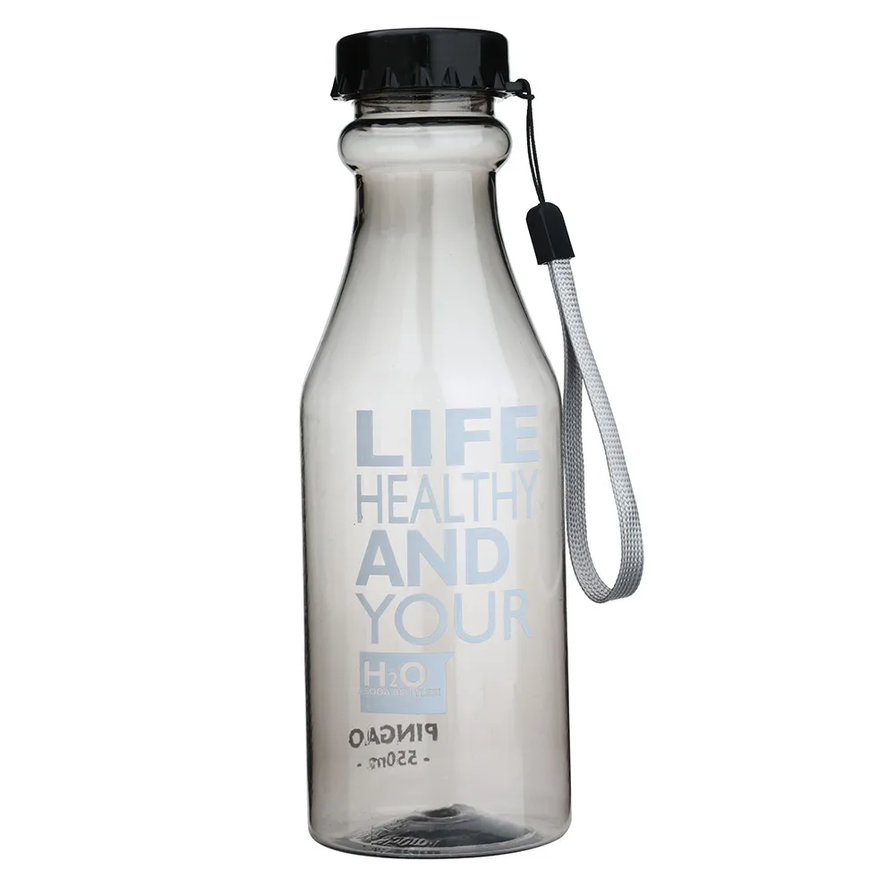 Флакон из небьющегося стекла пластик Велоспорт Кемпинг Сода бутылка Уплотнённый прозрачный бутылка очки 550 мл Спортивная Бутылка# Z