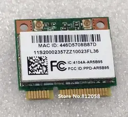 Ссеа для Atheros AR5B95 AR9285 Половина Mini PCI-E Беспроводной карты 150 Мбит/с на IBM lenovo V360 V460 V560 Y560 Y550 Z460 G455 B450 B460