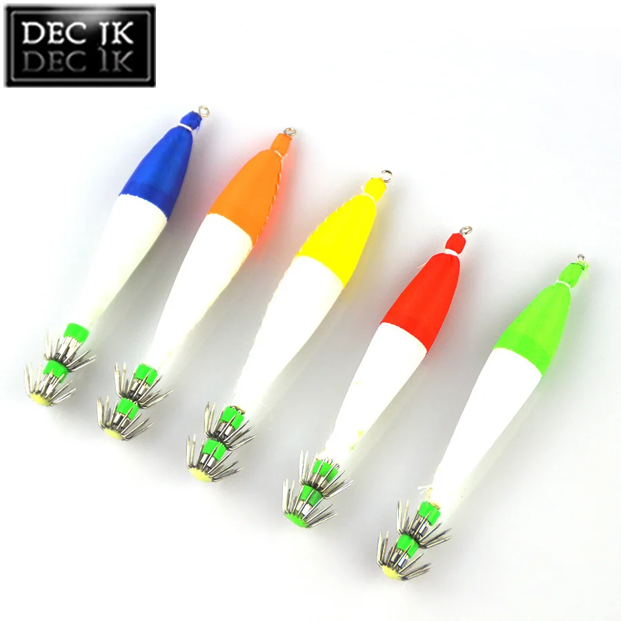 25PCS Octopus Fishing Lure Squid Jigs Luminous Artificial Bait Lot Accessories Hard Jigging Jerkbait Fake Lures Sea Fishing Bait (2)