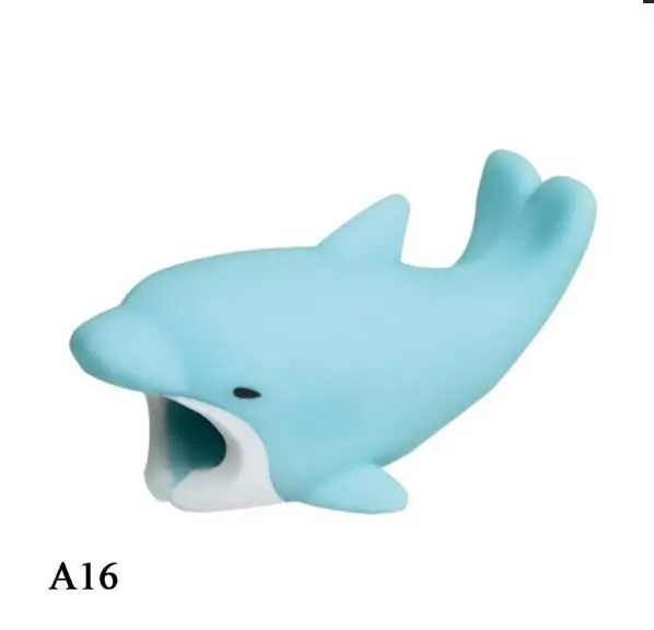 Dolphin Прямая поставка, 1 шт., кабель, защита для животных, органайзер для укусов, USB зарядное устройство, держатель для провода, для Iphone, USB кабель - Цвет: Dolphin