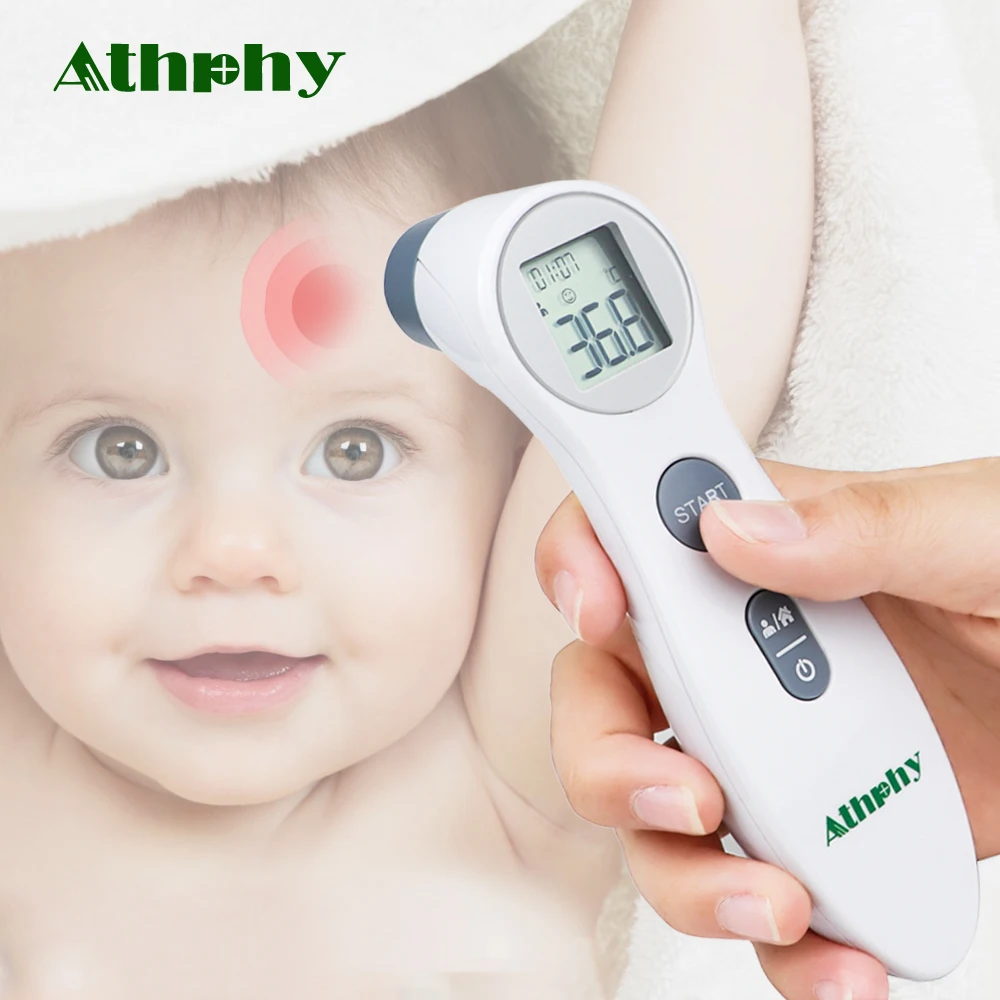 

Athphy Body Thermometer Infrared Baby Digital LCD Forehead Newest Body Fever Measurement Termometro FDA Non-Contact Thermometer