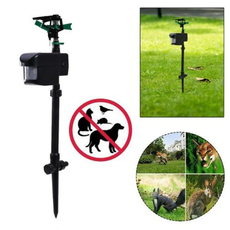 

Solar Powered Garden Dogs Cats Repeller Motion Activated Animal Repellent Sprinkler Animal Repellent Sprinkler Garden Supplies