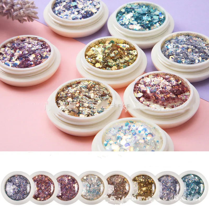 

Top Popular Best Sales Chunky Mixed Fairy Face Body Craft Rose Sequins Manicure Rose Gold Glitter for Nail Decoration