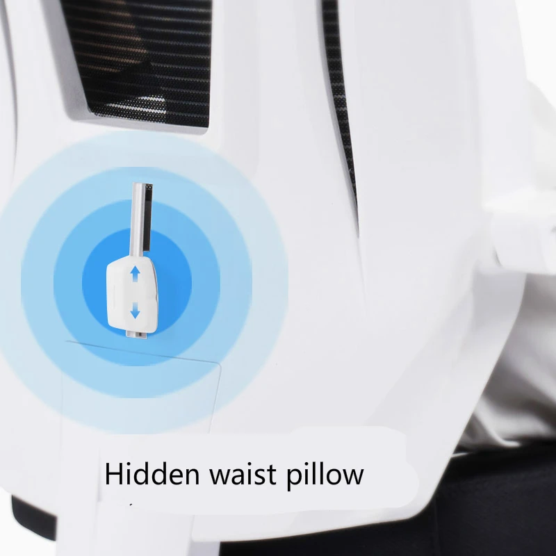 Leisure Mesh Cloth Computer Chair Lifted Rotated Multi-function Office Chair Household Reclining Computer Chair with Footrest