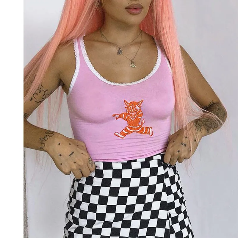 

Summer Pink Crop Tops Women Sleeveless Tank Top Bustier Bra Vest Crop Top Bralette Backless Casual 2019 New