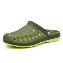 big size US 11 man garden shoes summer beach sandals EVA sole male beach clogs & mules shoes jelly shoes 45 back strap slides