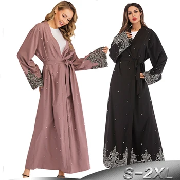 

Abaya Turkey Femme Kimono Dubai Cardigan Muslim Hijab Dress Kaftan Caftan Elbise Arab Islamic Clothing Abayas For Women Robe