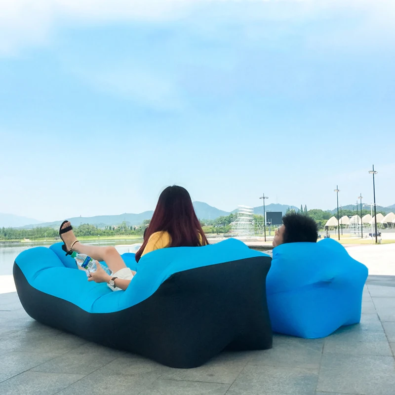 

Light Camping Lazy Sleeping Bag Inflatable Air Sofa Bed for the Inflatable Beach Lounger Deck Chair Sun Bed Air Mattress Hammock