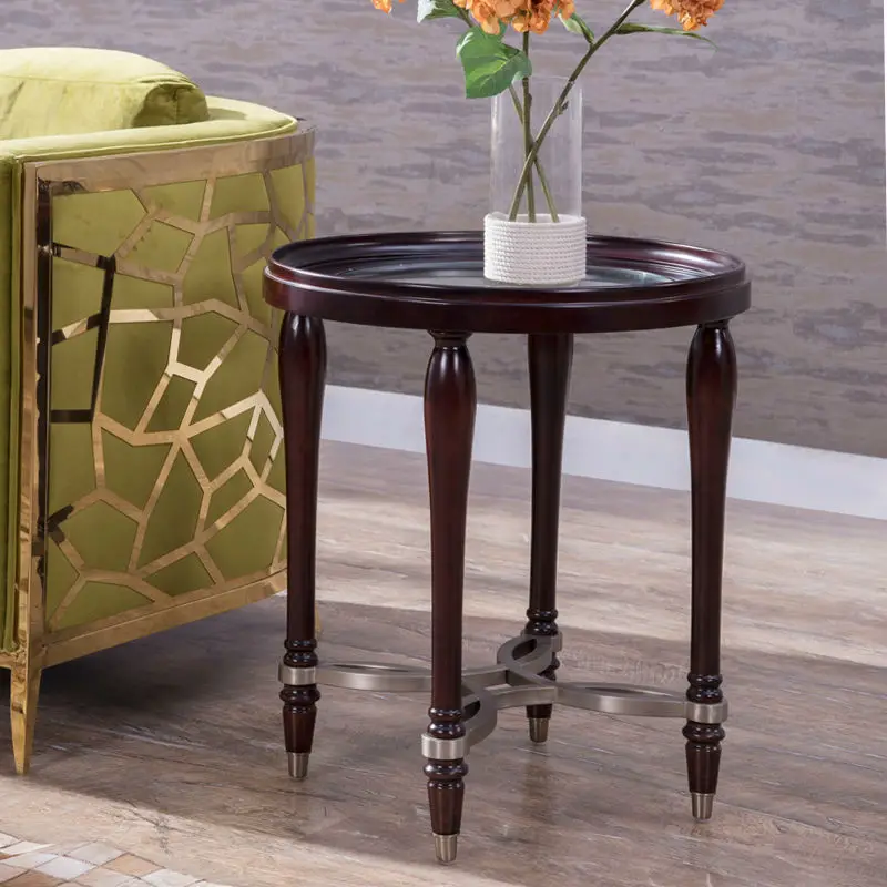 Wholesale Chinese Style Antique Square Gold Tea Table