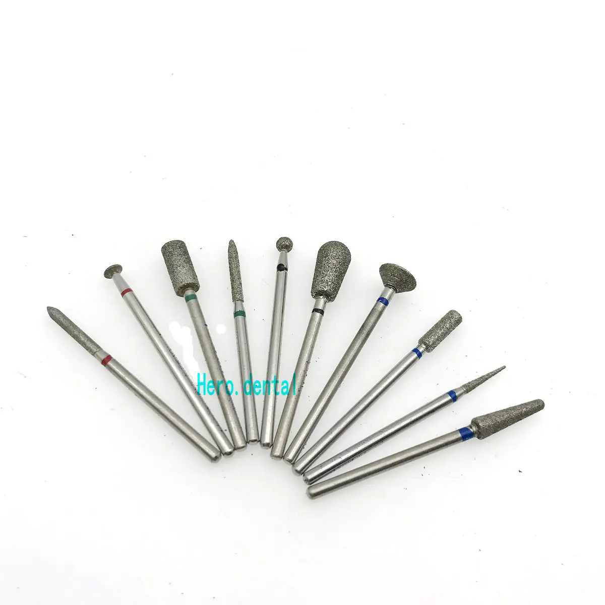 Dental Sintered Diamond Point Polisher Dental HP Diamond Burs HP Shank