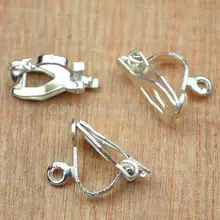 300 pcs pick серебряный зажим на посеребренные серьги клипсы застежки для сережек Стандартный легко открытых систем разомкнутой цепи D15