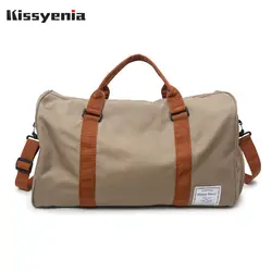 Kissyenia 2019 Оксфорд многофункциональная дорожная сумка Для мужчин большой Ёмкость полета сумки дорожные снаряжение, чемодан ведро сумка KS1142
