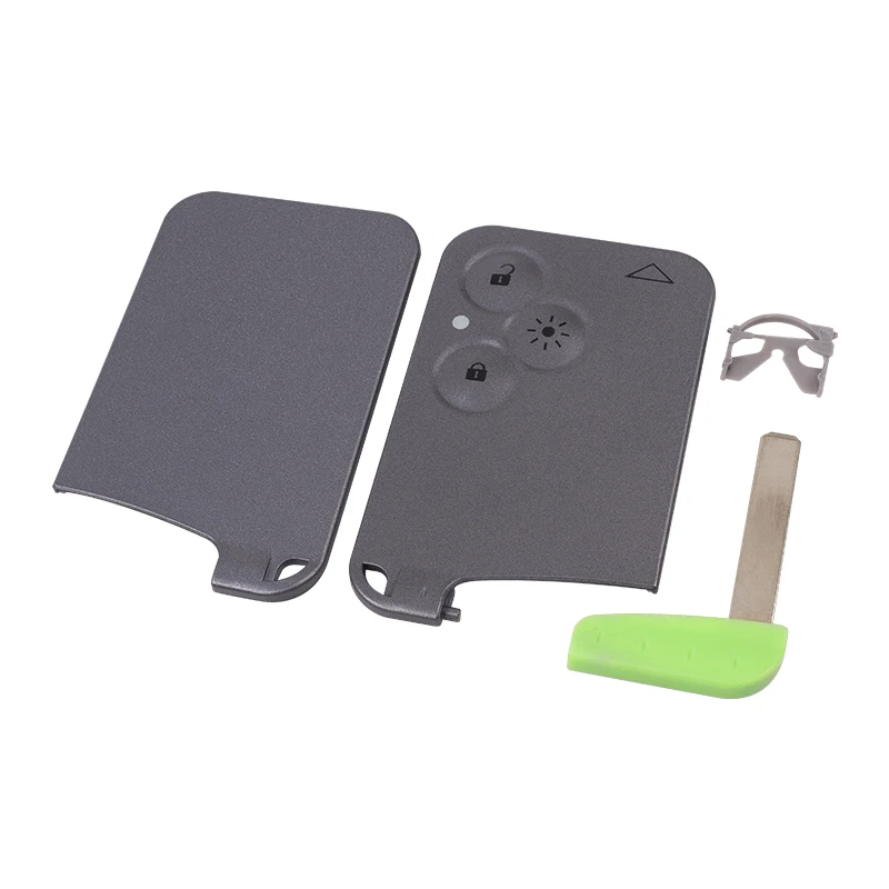 

Super 3 Buttons Smart Car Key Card Remote Car Key Shell Free Shipping Cover Replacement FOB for Renault Laguna with blade