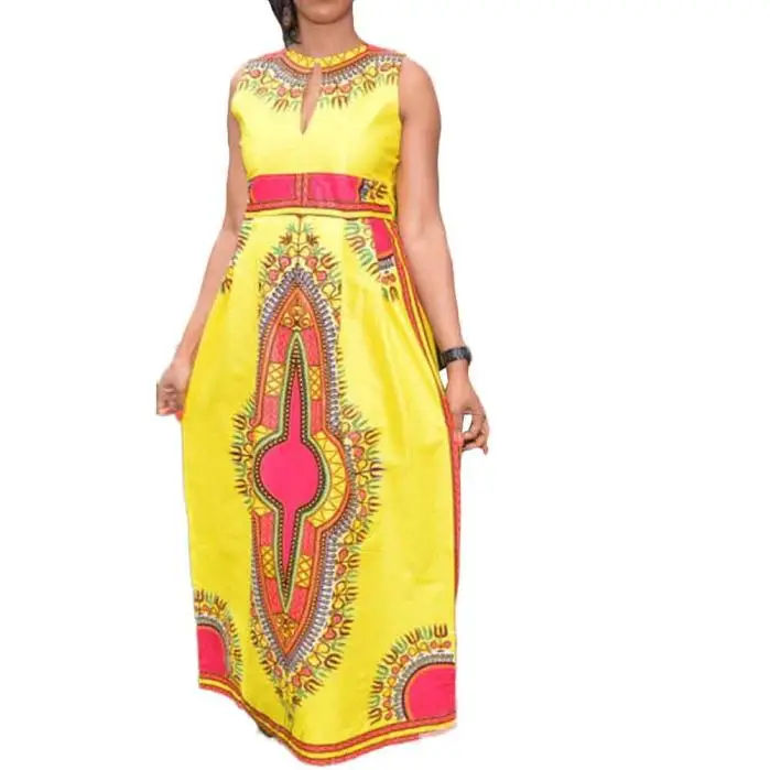sleeveless african dress