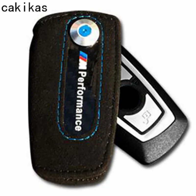 Углеродного волокна Кожаный чехол для ключей Bmw F10 F20 F30 F11 F07 F80 M3 F21 X5 X6 М