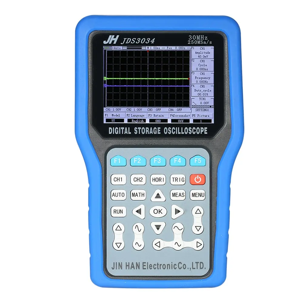 30 МГц 250MSa/Профессиональный цифровой осциллограф, 4 канала, usb осциллограф, измерительный прибор, цветной TFT lcd логический анализатор