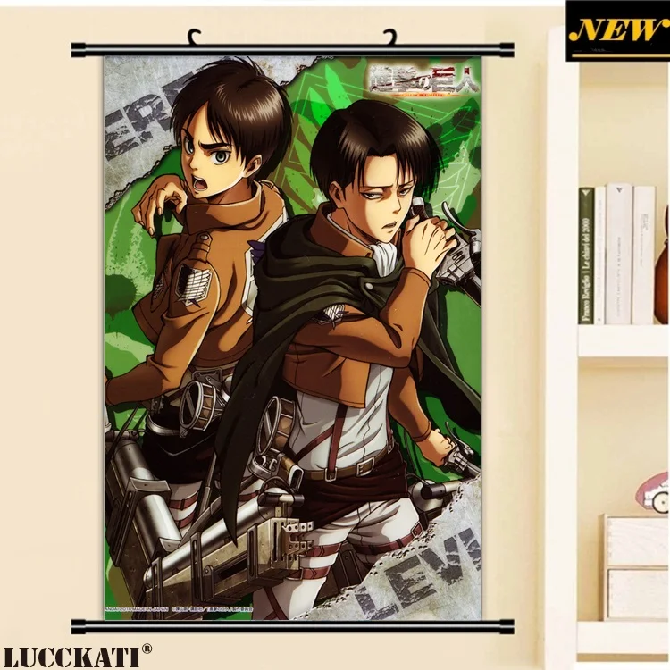 40x60 см СНК атака на Титанов Shingeki нет Kyojin Леви Эрен cameltoe мультфильм аниме стены