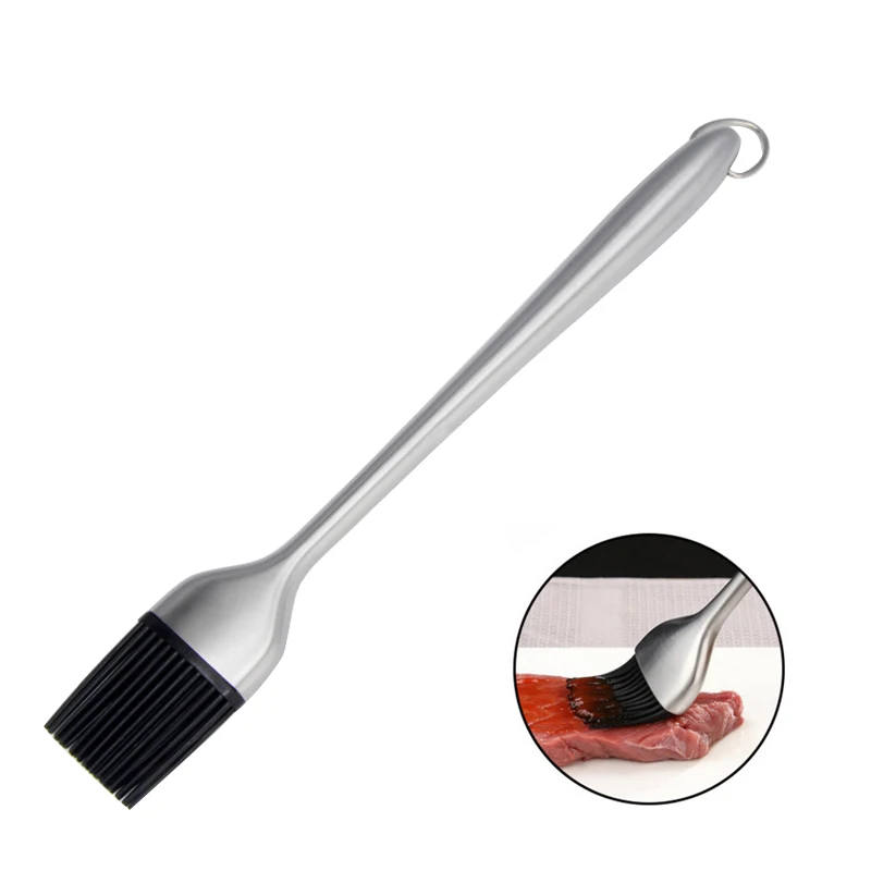 Easily Cleaned Silicone Basting Brush Honey Oil Brush Outdoor Barbecue